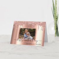 Rose des Muttertags Gold Glitzer Foto