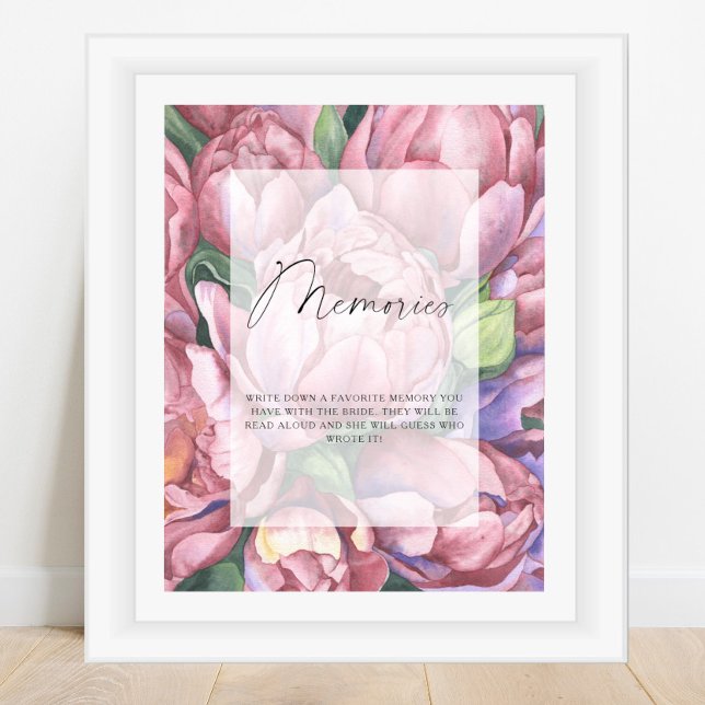 Rose des Peony - Erinnerungen mit der Braut Poster (Von Creator hochgeladen)
