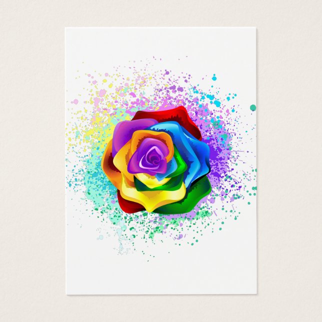 Rose des Regenbogens (Vorderseite)