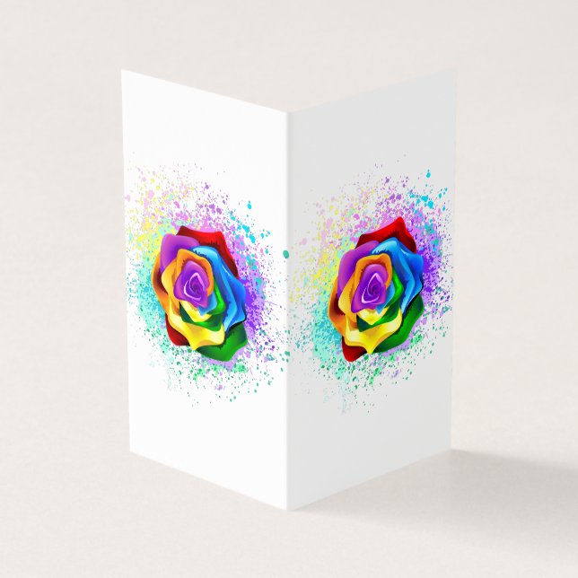 Rose des Regenbogens (Vorderseite)