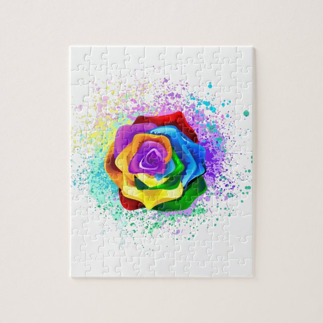 Rose des Regenbogens (Vertikal)