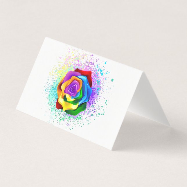 Rose des Regenbogens (Vorderseite)