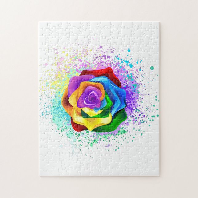 Rose des Regenbogens (Vertikal)