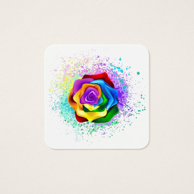 Rose des Regenbogens (Vorderseite)