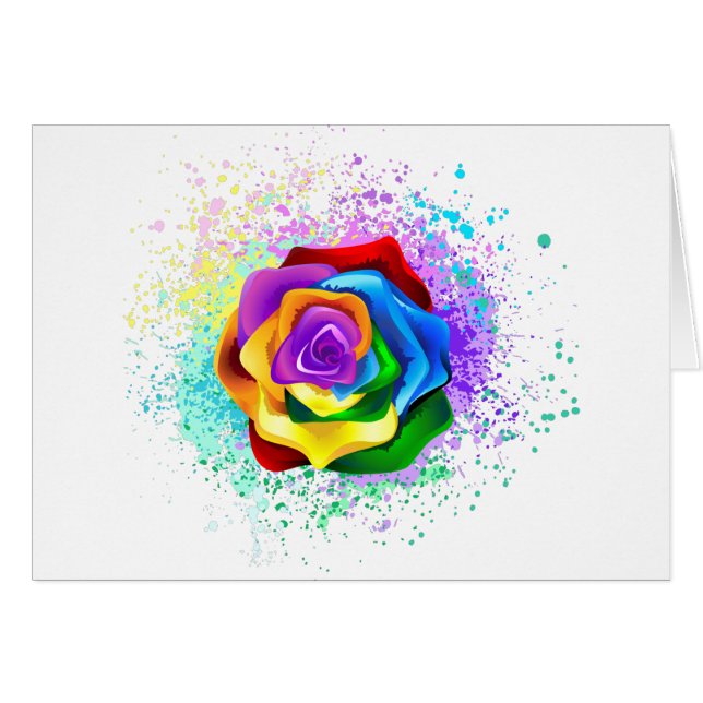 Rose des Regenbogens (Vorderseite (Horizontal))