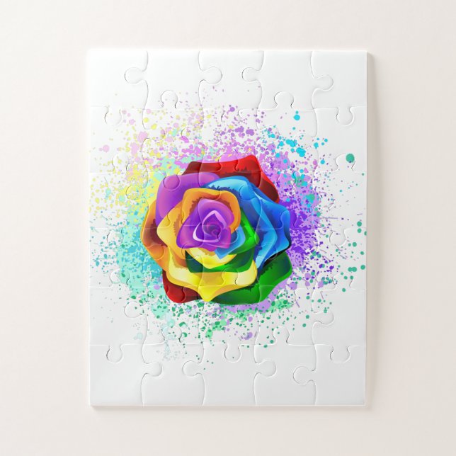 Rose des Regenbogens (Vertikal)