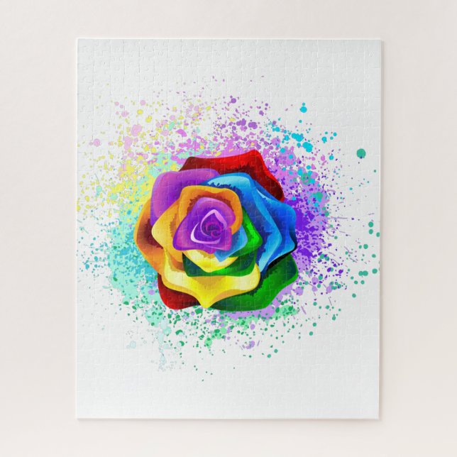 Rose des Regenbogens (Vertikal)