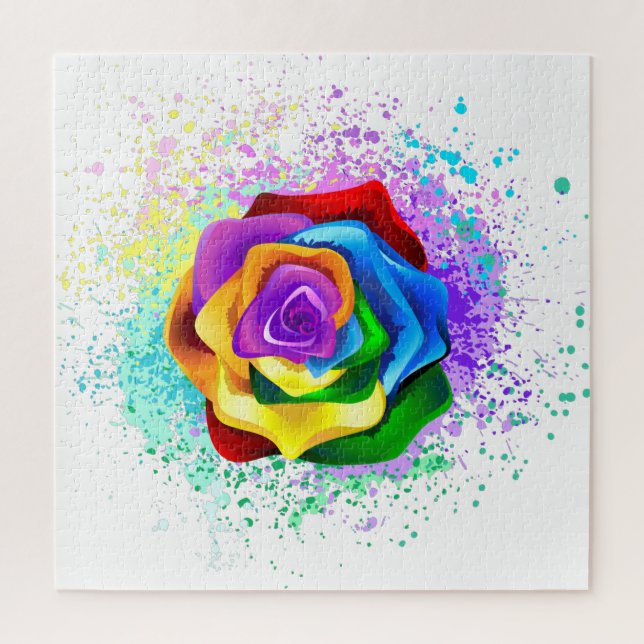 Rose des Regenbogens (Vertikal)