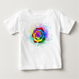 Rose des Regenbogens Baby T-shirt