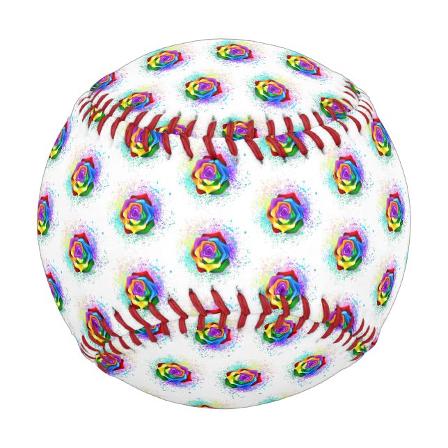 Rose des Regenbogens Baseball (Vorderseite)