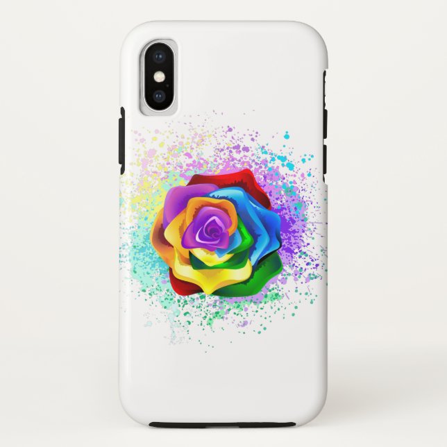 Rose des Regenbogens Case-Mate iPhone Hülle (Rückseite)