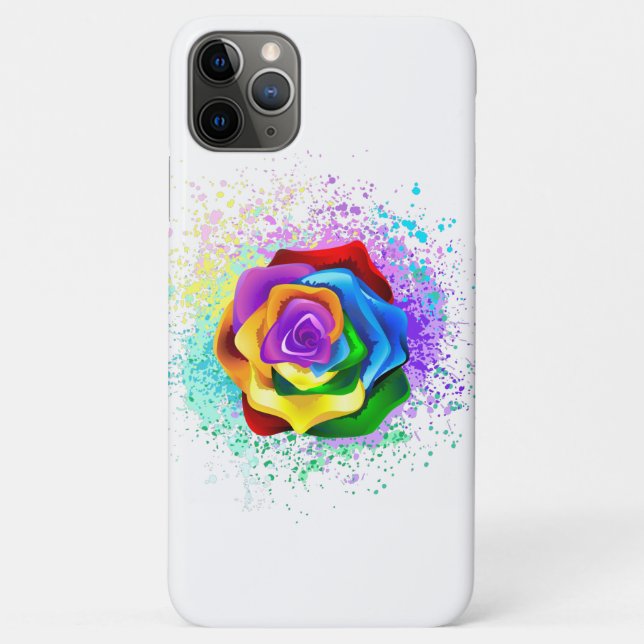 Rose des Regenbogens Case-Mate iPhone Hülle (Rückseite)
