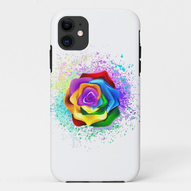 Rose des Regenbogens Case-Mate iPhone Hülle (Rückseite)