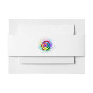 Rose des Regenbogens Einladungsbanderole