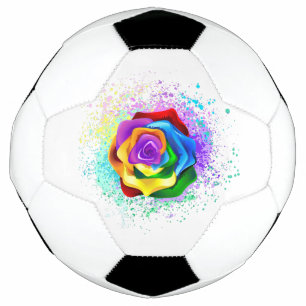 Rose des Regenbogens Fußball