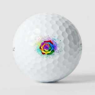 Rose des Regenbogens Golfball