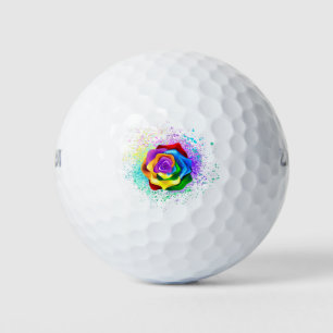 Rose des Regenbogens Golfball