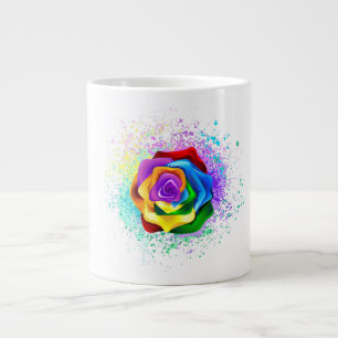 Rose des Regenbogens Jumbo-Tasse