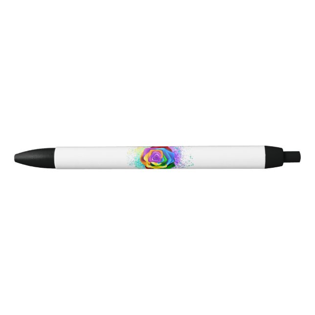 Rose des Regenbogens Kugelschreiber (Vorderseite)