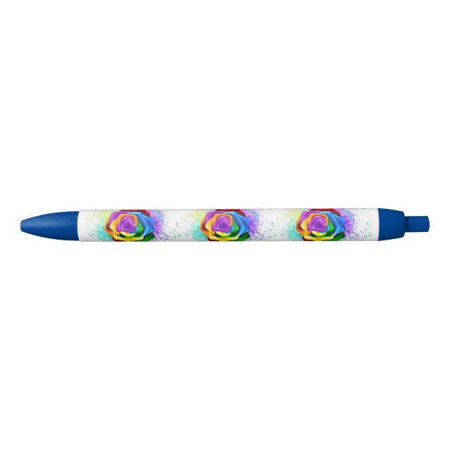 Rose des Regenbogens Kugelschreiber (Vorderseite)