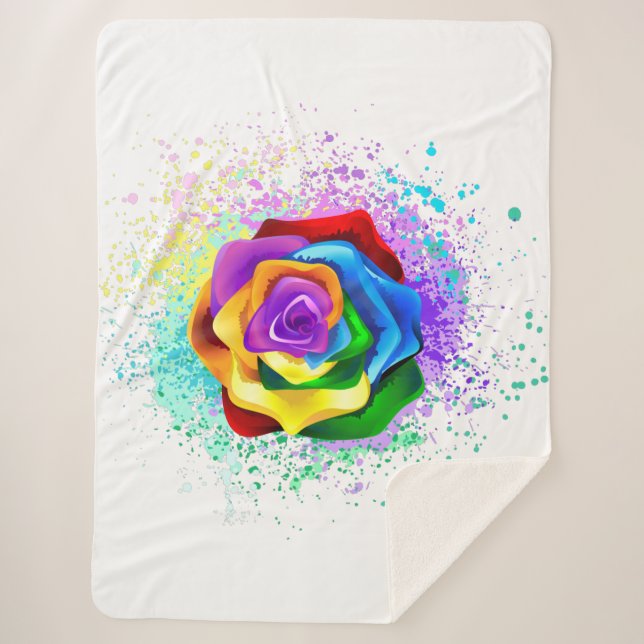 Rose des Regenbogens Sherpadecke (Vorderseite)