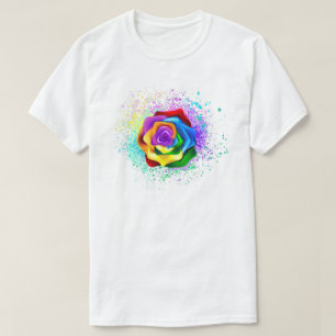 Rose des Regenbogens T-Shirt