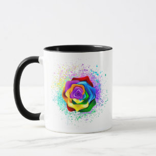 Rose des Regenbogens Tasse