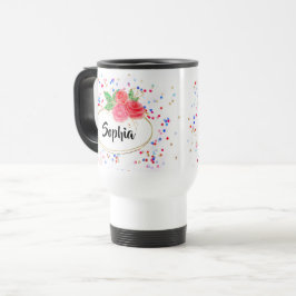 Rose des Tumb-Glitzer, individuelle Name personali Reisebecher