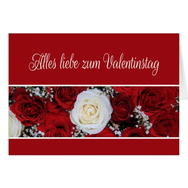 Rose des Valentinstag (Vorderseite (Horizontal))