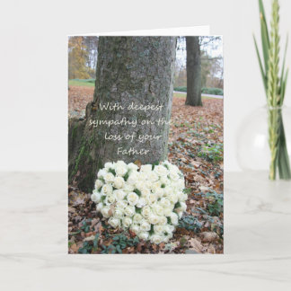 Rose des Vaters Beileid Karte