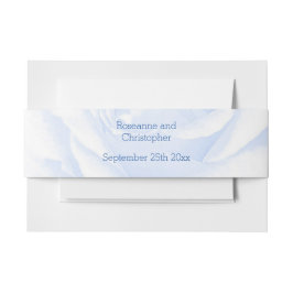 Rose Design Blau farbige Hochzeit Einladungsbanderole