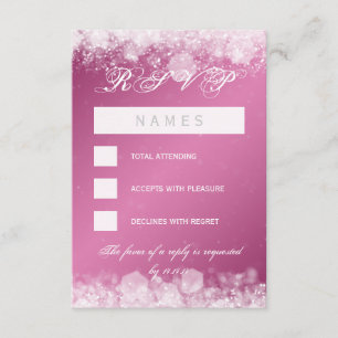 Rose d'étincelle de nuit de baby shower de RSVP