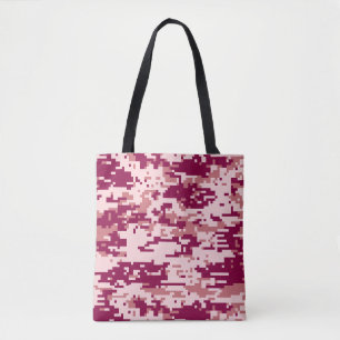 Rose Digital-Tarnmuster Tasche