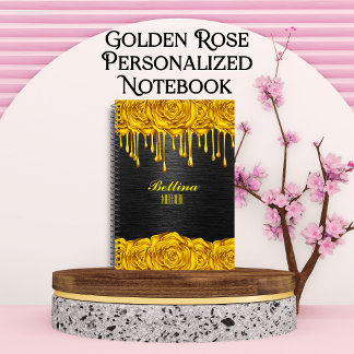 Rose d'or Carnet personnalisé