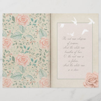 Rose & Dove Scrapbook Ephemera