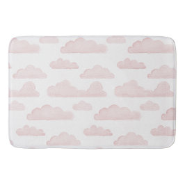 Rose Dreamtime Wasserfarben Wolken Badematte