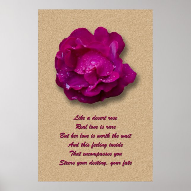 Rose drucken poster (Vorne)