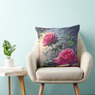 Rose du printemps - Coussin