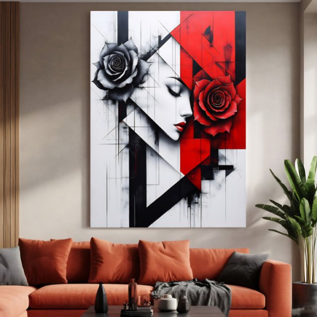 Rose Dualität Leinwanddruck (Von Creator hochgeladen)