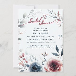 Rose Dusty et Invitation Fête des mariées ivoire