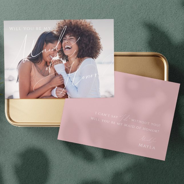 Rose Dusty Faded Photo de la carte de proposition  (Créateur téléchargé)