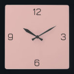 Rose E6B6B0 - Option zum Hinzufügen von Namen Quadratische Wanduhr<br><div class="desc">Fügen Sie einen Namen, Initialen oder Text hinzu, oder behielt Sie die Farbe alleine. Farbkoordinaten mit anderen Elementen des Ladens basierend auf dem Namen und dem HEX-Code (sechsstellige Hex-Triole). Verwenden Sie diesen Code, um andere Elemente zu mischen, zu ergänzen und anzupassen, um diese zu ergänzen oder um anderen Auflistungen hinzuzufügen....</div>