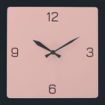 Rose E6B6B0 - Option zum Hinzufügen von Namen Quadratische Wanduhr<br><div class="desc">Fügen Sie einen Namen, Initialen oder Text hinzu, oder behielt Sie die Farbe alleine. Farbkoordinaten mit anderen Elementen des Ladens basierend auf dem Namen und dem HEX-Code (sechsstellige Hex-Triole). Verwenden Sie diesen Code, um andere Elemente zu mischen, zu ergänzen und anzupassen, um diese zu ergänzen oder um anderen Auflistungen hinzuzufügen....</div>