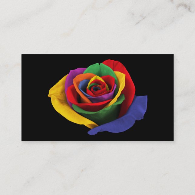 Rose ein der verschiedenen Farbgeschäfts-Karten Visitenkarte (Vorderseite)