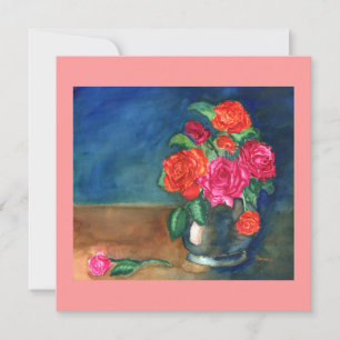 Rose Einladung zum Muttertag