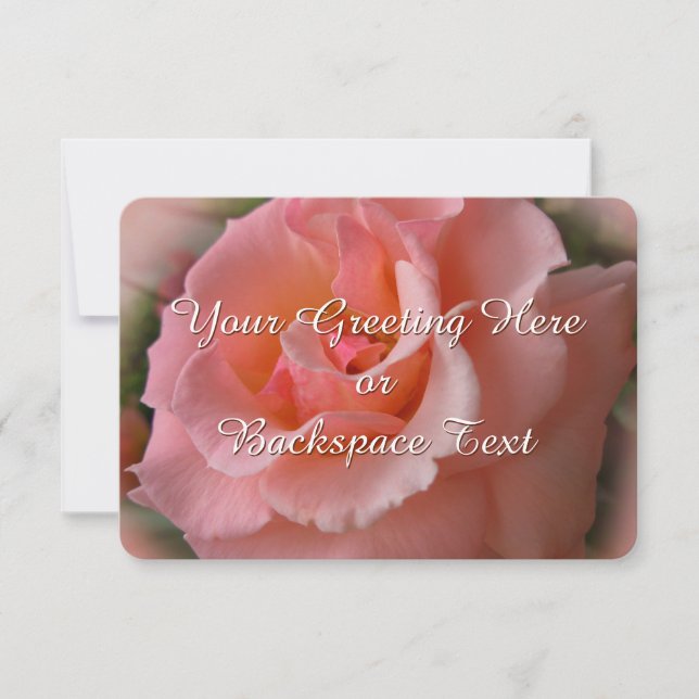 Rose Einladungen Personalisierte RSVP-Karten für w (Vorderseite)