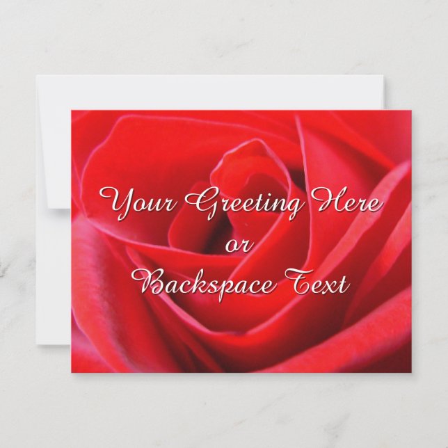 Rose Einladungen Personalisierter Rose RSVP-Karten (Vorderseite)