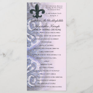 Rose "eiserne Lilie" WEDDING PROGRAMM