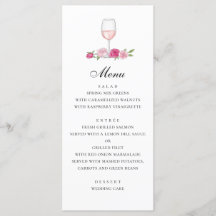 Rose. Elegante rosa Blumenhochzeit. Glas Wein