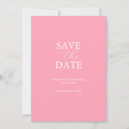 Rose Enregistrer la date Invitation